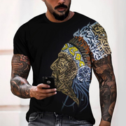 T-shirt pour homme imprimé 3D, illusion d'optique graphique, grande taille, manches courtes, hauts décontractés