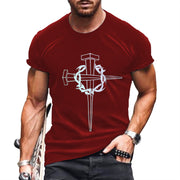 T-shirts imprimés à manches courtes pour hommes
