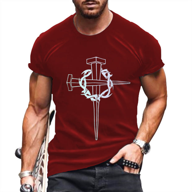 T-shirts imprimés à manches courtes pour hommes