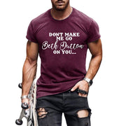 T-shirts à manches courtes imprimés lettres pour hommes