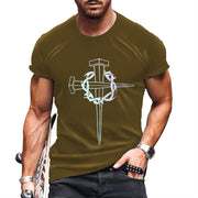 T-shirts imprimés à manches courtes pour hommes