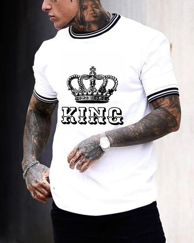T-shirt décontracté pour homme-011914
