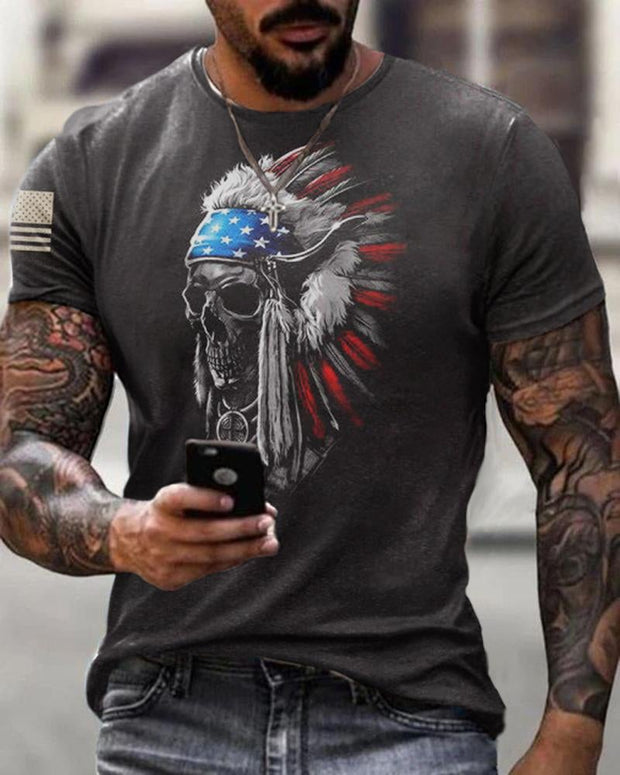 T-shirt décontracté pour homme-011903